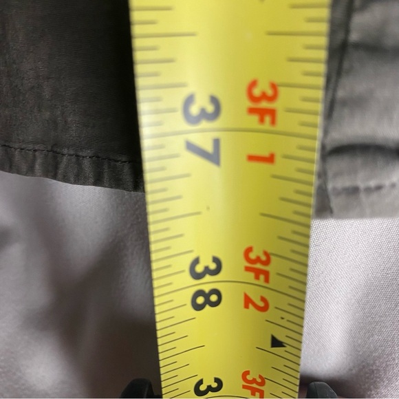 Part Two Short Sleeve Shirt Dress Safari Army Green Midi Length Gorpcore Size 10 - Picture 7 of 7